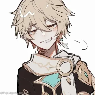 💠 Aether Genshin Impact anime, genshin impact, aether, game character whatsapp sticker