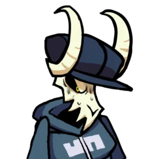 🆙 Tabi Friday Night Funkin' tabi, friday night funkin, fnf, personagem, chifres, bode, monstro whatsapp sticker
