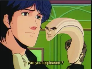 🤪 Are you displeased? anime, cartoon, funny, meme, parody telegram sticker