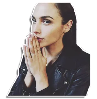 🙏 Gal Gadot mulher, celebridade, pessoa, atriz, retrato whatsapp sticker