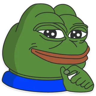 😏 Pepe the Frog Pepe, frog, meme, smug, internet telegram sticker