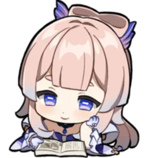 🧐 Sangonomiya Kokomi Genshin Impact kokomi, genshin impact, anime, videojuego, lindo, chibi, personaje, fanart telegram sticker