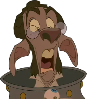 😧 Doctor Doppler Treasure Planet disney, animato, personaggio, dr. doppler, il pianeta del tesoro, divertente, dottore telegram sticker