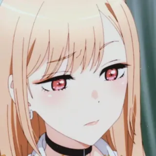 🥲 Marin Kitagawa My Dress-Up Darling Anime, Dziewczyna, Słodkie, Marin Kitagawa, My Dress-Up Darling, Waifu whatsapp sticker