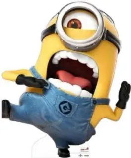 😵‍💫 Minion Despicable Me Minion, Despicable Me, Kartun, Kuning, Karakter telegram sticker