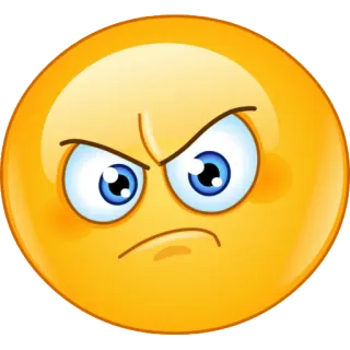 🙁 Emoji, Wütend, Ausdruck, Sauer, Frustriert telegram sticker
