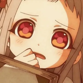 🦄 Yashiro Nene Toilet-bound Hanako-kun Аниме, Манга, Мило, Грустно, Девочка, Ясиро Нэнэ, Туалетный мальчик Ханако telegram sticker