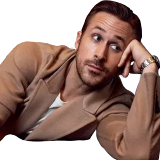 🙄 Ryan Gosling acteur, beroemdheid, portret, man, stijl whatsapp sticker