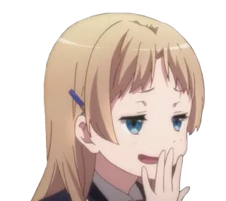 😏 Anime, Chica, Expresión, Dibujos animados whatsapp sticker