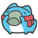 ☕️ kucing, biru, sedih, menangis, syal telegram sticker