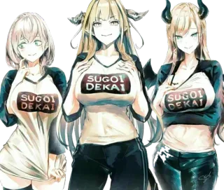 😒 SUGOI DEKAI Anime, Mädchen, Süß, Japanisch, Manga, Charaktere whatsapp sticker