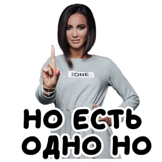 ☝ НО ЕСТЬ ОДНО НО telegram sticker