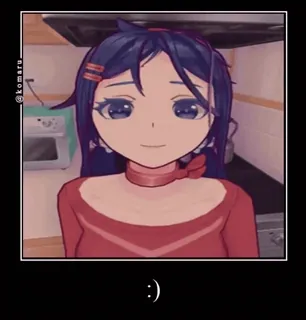 🌟 :) anime, cartoon, character, smile, happy, cute, girl telegram sticker