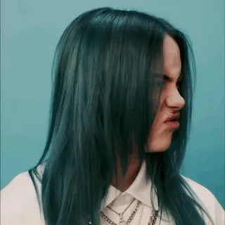 🕸 Billie Eilish 歌手, ミュージシャン, ティーン, 有名人, ポートレート telegram sticker