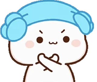 🚫 귀여운, 카와이, 화난, 만화, 캐릭터 whatsapp sticker