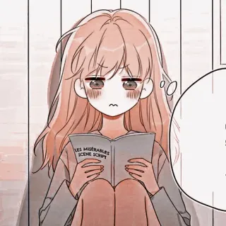 🦔 Les Misérables LES MISÉRABLES
SCENE SCRIPT Manga, Dziewczyna, Książka, Scenariusz, Nędznicy, Czytanie telegram sticker