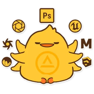 Утя (Школа CG LAB @cglab) telegram stickers