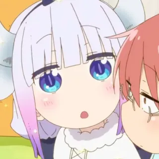 🦋 Kanna Kamui Miss Kobayashi's Dragon Maid Аниме, Дракон, Канна, Милый, Канна Камуи, Дракон-горничная Кобаяши telegram sticker