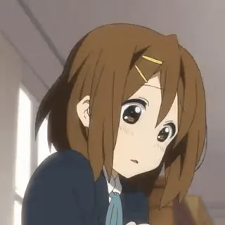 😭 Yui Hirasawa K-On! Anime, Carino, Cartone animato, Ragazza, K-On!, Yui telegram sticker