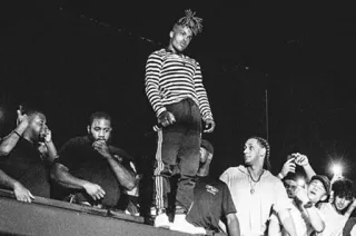 ➖ XXXTentacion XXXTentacion, แร็ปเปอร์, เพลง, ศิลปิน, ขาวดำ telegram sticker