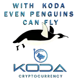 👍 WITH KODA EVEN PENGUINS CAN FLY
KODA CRYPTOCURRENCY penguin, flying, koda, cryptocurrency, meme, animal, digital currency telegram sticker