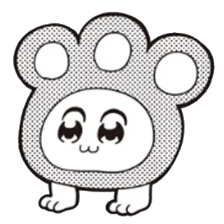 🐾 cartone animato, animale, zampa, carino telegram sticker