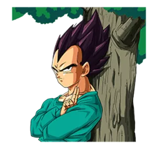 😒 Vegeta Dragon Ball Vegeta, Dragon Ball Z, anime, cartone animato, principe, Saiyan, personaggio telegram sticker