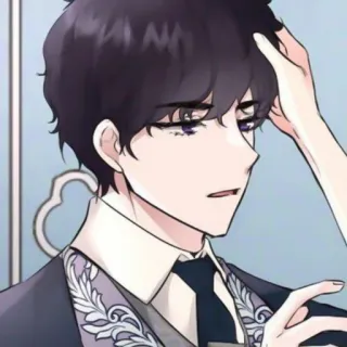🥡 Anime, Homem, Personagem, Bonito, Arte, Ilustração telegram sticker