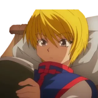 📕 Kurapika Hunter x Hunter anime, manga, cartoon, character, kurapika, hunter x hunter telegram sticker