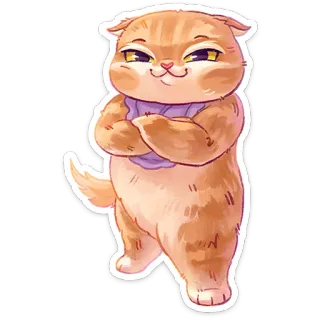 🦸‍♂️ 猫, 動物, かわいい, ペット, 可愛い, 漫画, ネコ, ステッカー telegram sticker