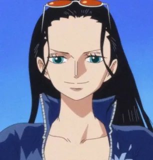 👑 Nico Robin One Piece nico robin, one piece, anime, femme, personnage whatsapp sticker