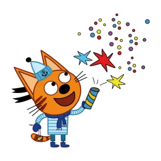 Три кота. Зима telegram stickers