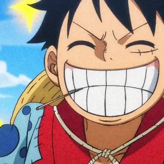 🍞 Monkey D. Luffy One Piece 动漫, 漫画, 海贼王, 路飞, 海盗 telegram sticker