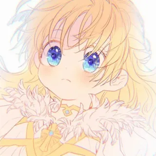 🌨️ Anime, Dessin animé, Illustration, Portrait, Mignon, Fille, Personnage, Oeuvre d'art whatsapp sticker