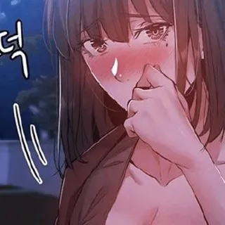 🌒 anime, woman, blush, girl telegram sticker