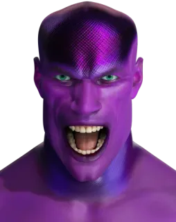 👽 créature, alien, monstre, reptilien, violet, effrayant, fantaisie telegram sticker