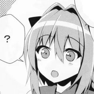 🤔 ? Animé, Manga, Question, Confus, Dessin animé telegram sticker