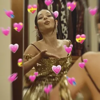 💉 Maddy Perez Euphoria love, heart, emote, kiss, maddy perez, euphoria telegram sticker
