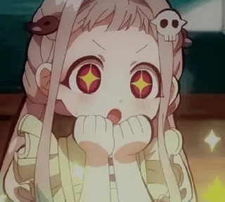 🤩 Yashiro Nene Toilet-bound Hanako-kun Anime, Cartone animato, Kawaii, Carino, Scintillio, Toilet-bound Hanako-kun telegram sticker