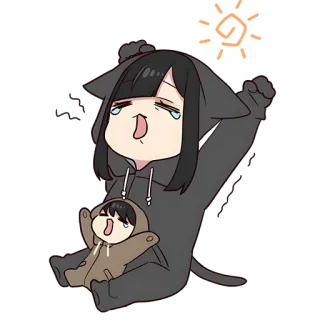 ☀ Anime, Kartun, Kawaii, Lucu, Emosional, Ilustrasi telegram sticker