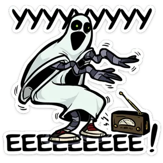Полтергейст Спуки • @TgSticker telegram stickers