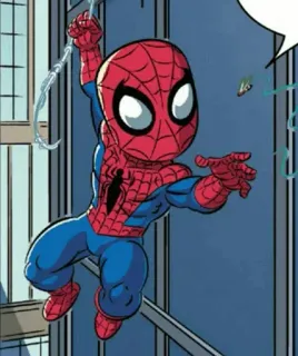 🕸 Spider-Man Marvel, Herói, Homem-Aranha, Desenho animado, Super-herói telegram sticker