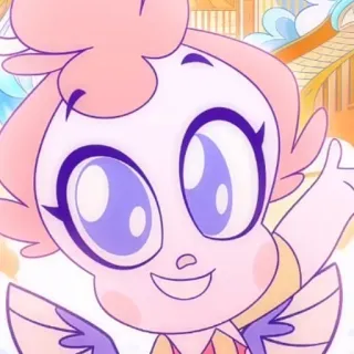 👋 cartone animato, angelo, carino, animazione telegram sticker