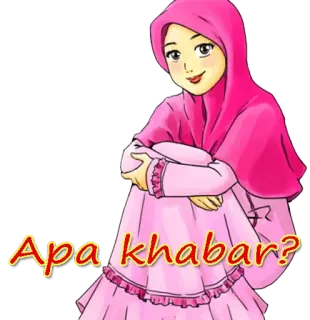 gadis solehah whatsapp stickers