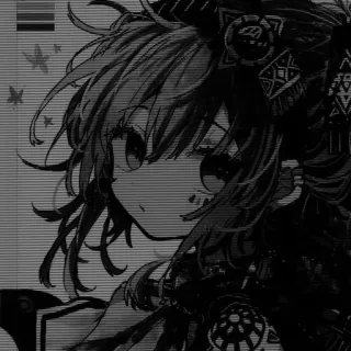 🎧 Anime, Ragazza, Manga, Carina, Ritratto, Arte telegram sticker