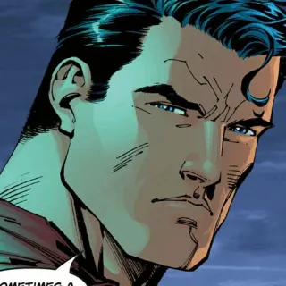 💎 Superman Sometimes a... Superheld, Comic, Man of Steel, DC Comics, Superman telegram sticker