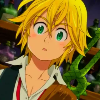 😳 Meliodas Seven Deadly Sins Аниме, Манга, Мелиодас, Семь смертных грехов, Фэнтези, Демон, Грех дракона - гнев telegram sticker