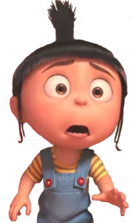 😮 Agnes Despicable Me Dessin animé, Personnage, Mignon, Fille, Agnès, Moi, moche et méchant telegram sticker