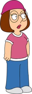 🤓 Meg Griffin Family Guy dessin animé, télé, Meg, Griffin telegram sticker
