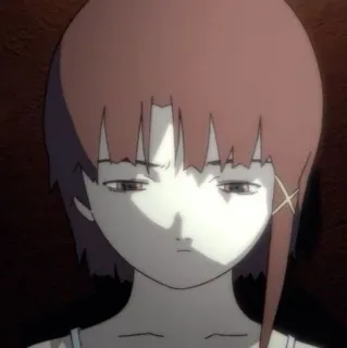 😔 Lain Iwakura Serial Experiments Lain Anime, Personnage, Lain, Serial Experiments Lain, Cyberpunk whatsapp sticker